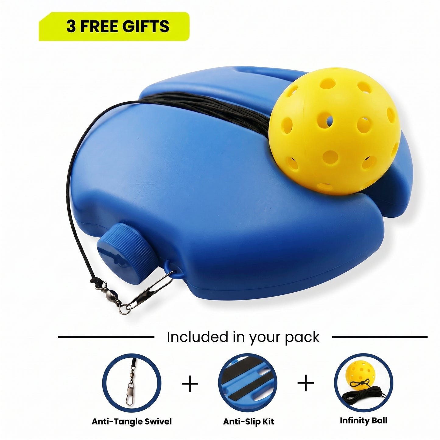 PickleOne™ Trainer Hit it. It comes back. Hit it again